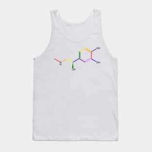 Adrenaline Rainbow Molecule Chemistry Tank Top